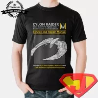 Kaos Geek Style Pria / Wanita - Battlestar Galactica Cylon Raider Ship