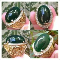 Cincin Batu Ijo/Hijau Garut Natural Big Size