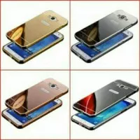 Metal Bumper Mirror Back Cover Casing Case Samsung Galaxy J7