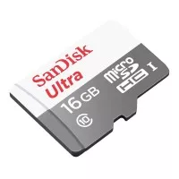 Micro SD SanDisk Ultra microSDHC Card UHS-I Class 10 (48MB/s) 16GB