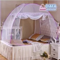 kelambu anti nyamuk lipat modern DIAFA BED CANOPY KANOPI king jumbo