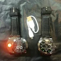 Korek api jam tangan USB / korek api elektrik mancis unik