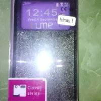 Leather case flip cover view original ume andromax a