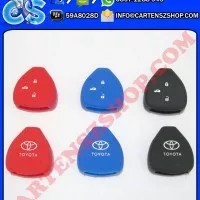 Silicone Cover Remote Toyota 3 Tombol Mobil Toyota Innova, Vios, Yaris, Altis, Fortuner, Dll