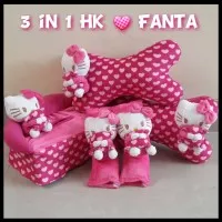 Bantal Mobil 3 In 1 Boneka Hello Kitty Love Fanta