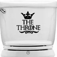Stiker Toilet The Throne Game Decal Decor Closet Kamar Mandi Sticker