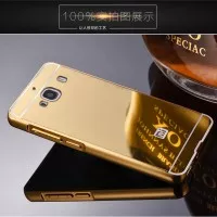 Mirror Case + Metal Bumper XIAOMI REDMI 2 - Hardcase GOLD