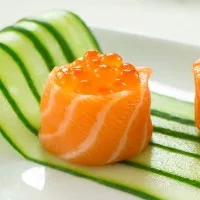 Raw Salmon Roe Caviar Ikura - Telur Ikan Salmon Caviar Mentah Import