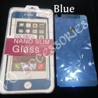 iPhone 6/6s Plus Tempered Glass 9H 3D Rhombus Diamond/Mirror Biru