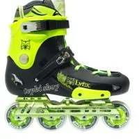 Sepatu Roda LYNX BOXER Slalom Inline Skate - BLACK/NEON