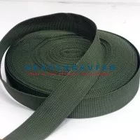 Tali Tas Webbing Hijau TNI/Army 3,8 cm