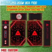 Garskin vapor Limitless BOX Mod Co 200W  RED