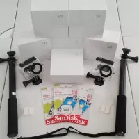 Paket Komplit Xiaomi Yi International-Monopod-MicroSD-Waterproof