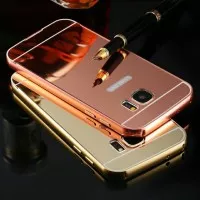 Casing Luxury Hardcase Bumper Mirror Case Samsung Galaxy S7 Edge