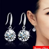 Bunny Silver Plated CZ Diamond Drop Earrings FC438 /Anting [FSE-0041]