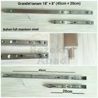Grendel Tanam / Slot Pintu / 45cm / Flushbolt