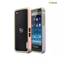 Zenus Walnutt Bumper Trio TPU for Blackberry Z10 - Pink/Violet