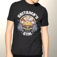 Saitama One Punch Man Gym (Kaos, T-Shirt, TShirt, T Shirt)