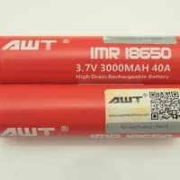 Battery AWT 18650 3000mAh High Drain Original