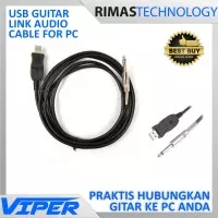 USB Guitar Link Audio Cable for PC Mac 3M AY14 Kabel Gitar 3 M Meter