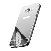 Bumper Mirror Sliding Case Samsung Galaxy S5 - Silver
