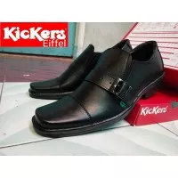 Pantofel Kickers Kulit Hitam / Sepatu Formal Pria / Sepatu Kerja Murah