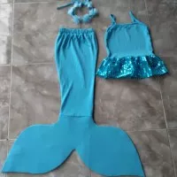 baju renang duyung/mermaid 4-6 th