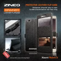 Xiaomi Redmi 3 Leather Flip Case Flipcase Cover Flipcover Casing Hitam