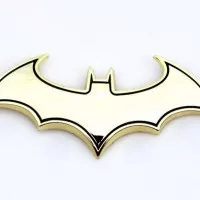 Emblem Mobil Batman - Warna Emas (Gold)