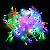 Lampu led pohon natal twinkle hias taman multifunction 100 LED 10m Top