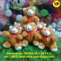 Boneka Gantungan Kunci Bear / Boneka Beruang / Bear Doll / 12 cm