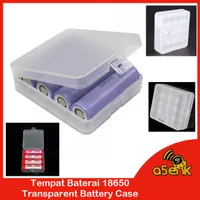 Tempat Baterai 18650 Transparent Battery Case