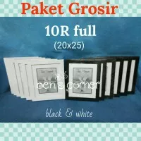 frame foto/bingkai foto/paket grosir uk.10r full (20x25) black & white