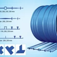 Waterstop PVC, Supercast Watafoil 200, 15 m/roll, 25 kg/roll ex FOSROC