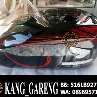 Tangki CB 100 Jumbo / Tangki CB Glatik Jumbo / Warna Hitam - Merah