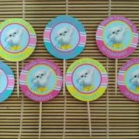 Badanamu Topper Cupcake, Puding, Pie, Birthday Party