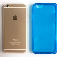 IPHONE 6 6S PLUS 6+ 6S+ CLEAR BLUE SOFT JELLY CASE CASING COVER