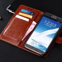 Samsung Galaxy Note 2 Wallet Leather Flip Cover Casing Case Dompet