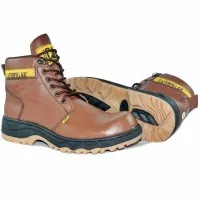 sepatu caterpilar safety boot kulit asli termurah