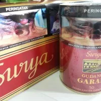 Rokok Gudang garam SURYA kaleng isi 50 batang