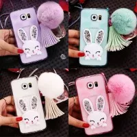 Casing HP Samsung S5 S6 & S6 EDGE "CRYSTAL RABBIT CASE" (Softcase)