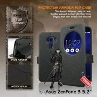 Asus Zenfone 3 5.2" ZE520KL Leather Flip Case Flipcase Cover Flipcover