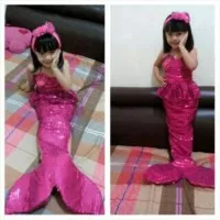 baju mermaid/ baju duyung 4-6 th