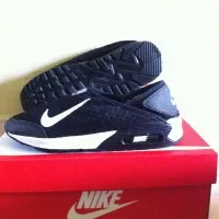 Sepatu Slip On Wanita Ladies Airmax Nike Hitam Tanpa Tali