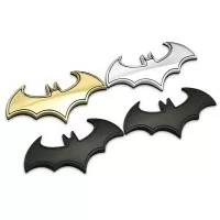 Emblem 3d batman full metal mobil motor kalelawar bats