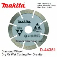 Diamond Cutting Wheel/Mata Potong Makita 4.0" Granite (D-44351)