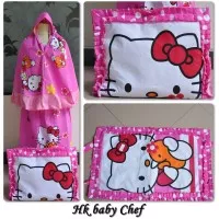 Mukena Anak Hello Kitty Chef Pink (Size Baby)