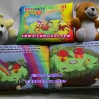 Soft Book / Buku Bantal Beruang Pelangi