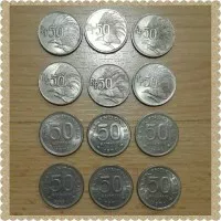 uang coin Rp.50 logam thn 1971