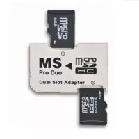 Winfos MS Pro Duo Dual Slot Adapter memory Stick PRo Duo memory card